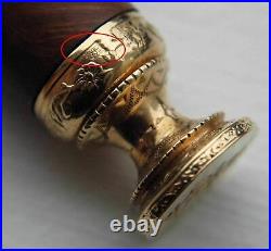 FABERGE Two Russian Imperial GOLD & Silver Seals, RARE