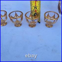 Faberge Art's Apllied Craft LTD Vodka Bottle & glass cups Imperial Colection (5)