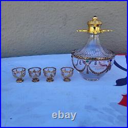 Faberge Art's Apllied Craft LTD Vodka Bottle & glass cups Imperial Colection (5)