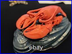 Faberge Hardstone Royal Imperial Russian 84 Silver Lobster Agate Carving FABERGÉ