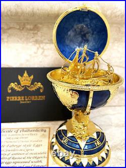 Faberge Imperial Collection Faberge egg Graduation Gift for Him 24k Gold Swarovs