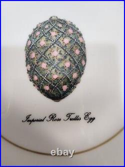 Faberge Imperial Egg 6 Plates Set Of Four (4)