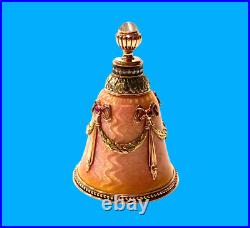 Faberge Imperial Jeweled Multi Color 14k Gold & Guilloche Perfumer