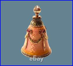 Faberge Imperial Jeweled Multi Color 14k Gold & Guilloche Perfumer