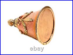 Faberge Imperial Jeweled Multi Color 14k Gold & Guilloche Perfumer