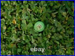 Faberge Imperial Russian 1900 14K 56 Gold Lime Green Enamel Egg Charm Pendant