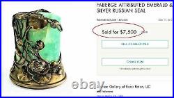 Faberge Rare Russian Imperial Gold Mounted Agate Seal