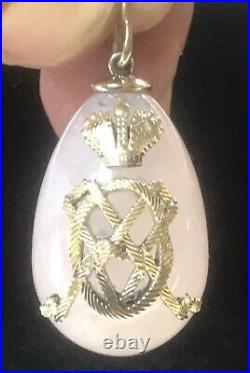 Faberge Russian Imperial Gold 14k Egg Pendant