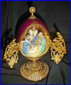 Franklin Mint & House of Faberge Ltd Ed We Three Kings Collector Egg! 