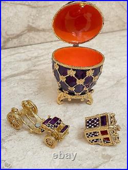 Handmade Russian Faberge egg Imperial egg & Gold bracelet 280Swarovski Handset