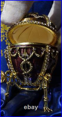 House of Fabergé Egg COA Imperial Collection Emaille