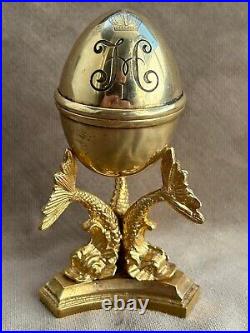 Imperial Era Silver & Bronze Gold Filled Easter Egg Watch Nickolas I