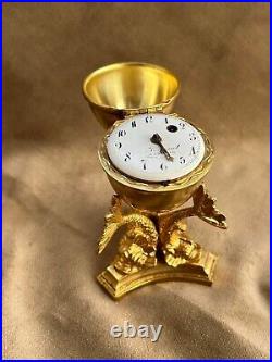 Imperial Era Silver & Bronze Gold Filled Easter Egg Watch Nickolas I