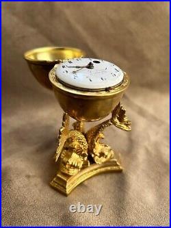 Imperial Era Silver & Bronze Gold Filled Easter Egg Watch Nickolas I