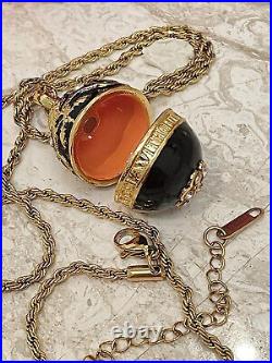 Imperial Faberge egg Faberge Jewelry SET Necklace Pendant Locket Bracelet Onyx