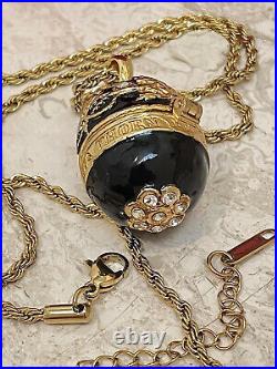 Imperial Faberge egg Faberge Jewelry SET Necklace Pendant Locket Bracelet Onyx