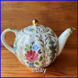 Imperial Porcelain Golden Grass Tea Pot Teapot Lomonosov