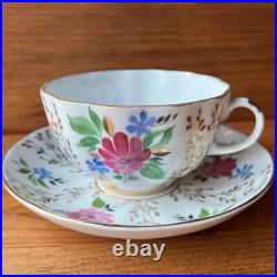 Imperial Porcelain Lomonosov Golden glass Cup Saucer 250ml