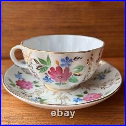 Imperial Porcelain Lomonosov Golden glass Cup Saucer 250ml