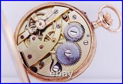 Imperial Russian 14k Gold Enamel Pocket Watch-Grand Duchess Olga Constantinovna