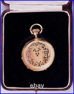Imperial Russian 18k Gold Enamel Pocket Watch-Grand Duchess Olga Alexandrovna