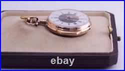 Imperial Russian 18k Gold Enamel Pocket Watch-Grand Duchess Olga Constantinovna