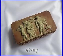 Imperial Russian 19th Century Antique Gold Royal Presentation Cameo Snuff Box