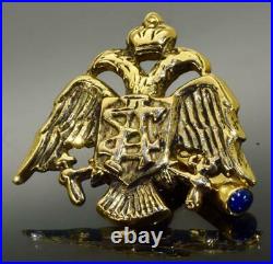 Imperial Russian Faberge 14k gold&Sapphires cufflinks for Grand Duke Mikhail