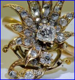 Imperial Russian Faberge 2.2ct Diamonds gold ring by Alfred Thielemann, 1906