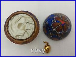 Imperial Russian Faberge 84 Silver Gold Plate 300 Years Romanovs Egg Pendant