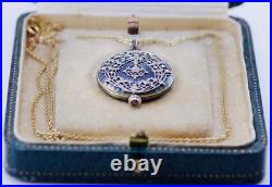 Imperial Russian Gold Platinum Enamel Diamonds Watch-Award by Empress Alexandra