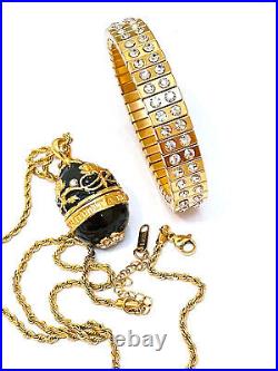 Imperial Russian Jewelry Russian Faberge egg Pendant Bracelet Mother inlaw gift