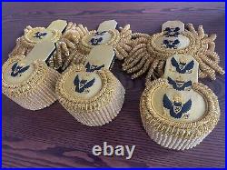 Imperial Russian Navy Admiral pair of parade gold eupallets 3 eagles+fringes TOP
