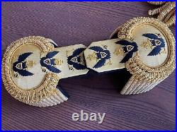 Imperial Russian Navy full Admiral pair of gold eupallets 3 eagles 1820-1855 TOP