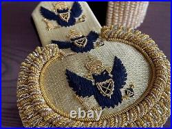 Imperial Russian Navy full Admiral pair of gold eupallets 3 eagles 1820-1855 TOP