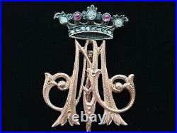 Imperial Russian Royalty Romanov Empress Maria Alexandrovna 14K Gold Stick Pin