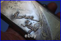 Imperial Russian Silver & 14k Rose Gold Ladies Evening Purse and Old Coin Inside
