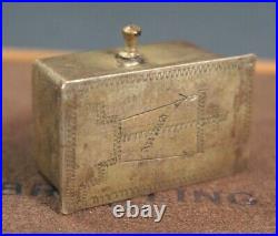 Imperial Russian Silver Reliquary&Gold Shrine Casket Box Keepsake Urn 18th cent