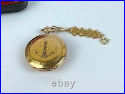 Imperial Russian St. Anna 18k Gold Diamonds LONGINES for Merit Pocket watch 31