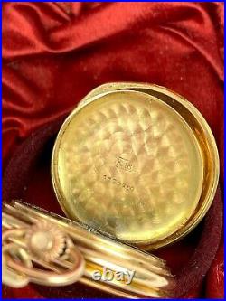 Imperial Russian St. Anna 18k Gold Diamonds LONGINES for Merit Pocket watch 31