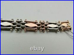 Imperial Russian Two Color Gold 56,14K Link Bracelet