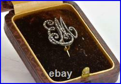 Imperial Russian antique jeweled gold&Diamonds MAID OF HONOR CYPHER EM c1820