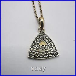 Imperial Soviet Gift Pendant Chain Cut 469 Gold 585 Hallmark Necklace 3.19gr 14k