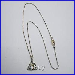 Imperial Soviet Gift Pendant Chain Cut 469 Gold 585 Hallmark Necklace 3.19gr 14k