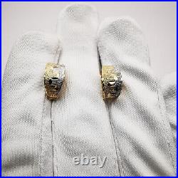 Imperial Soviet Vintage Earrings Gold 585 Handmade Marked Russia Jewelry 1,66g