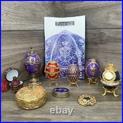 Joan Rivers Imperial Treasures Faberge Eggs, Phoenix Box, Gold Pin, & More