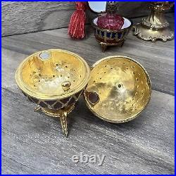 Joan Rivers Imperial Treasures Faberge Eggs, Phoenix Box, Gold Pin, & More