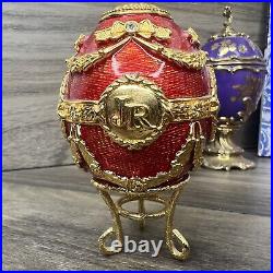 Joan Rivers Imperial Treasures Faberge Eggs, Phoenix Box, Gold Pin, & More