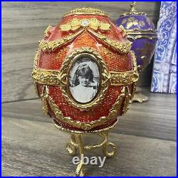 Joan Rivers Imperial Treasures Faberge Eggs, Phoenix Box, Gold Pin, & More