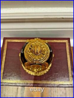 Joan Rivers Imperial Treasures The Clock Egg Gold Plate
